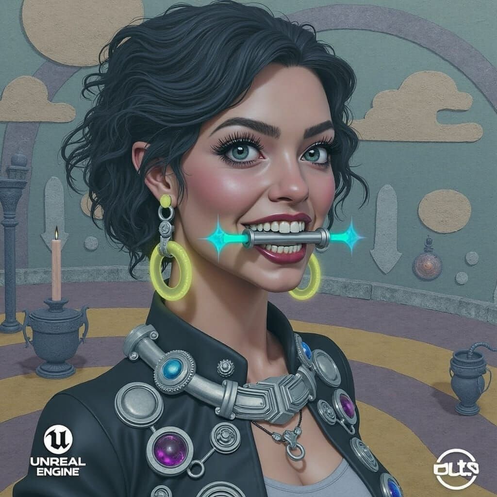 Mystical Woman with Celestial Vibration Device