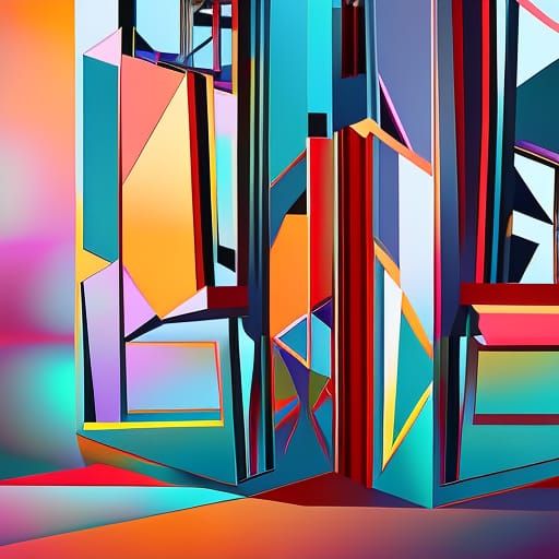 Cubist Dilapidated Fashion in Mirrored Closet