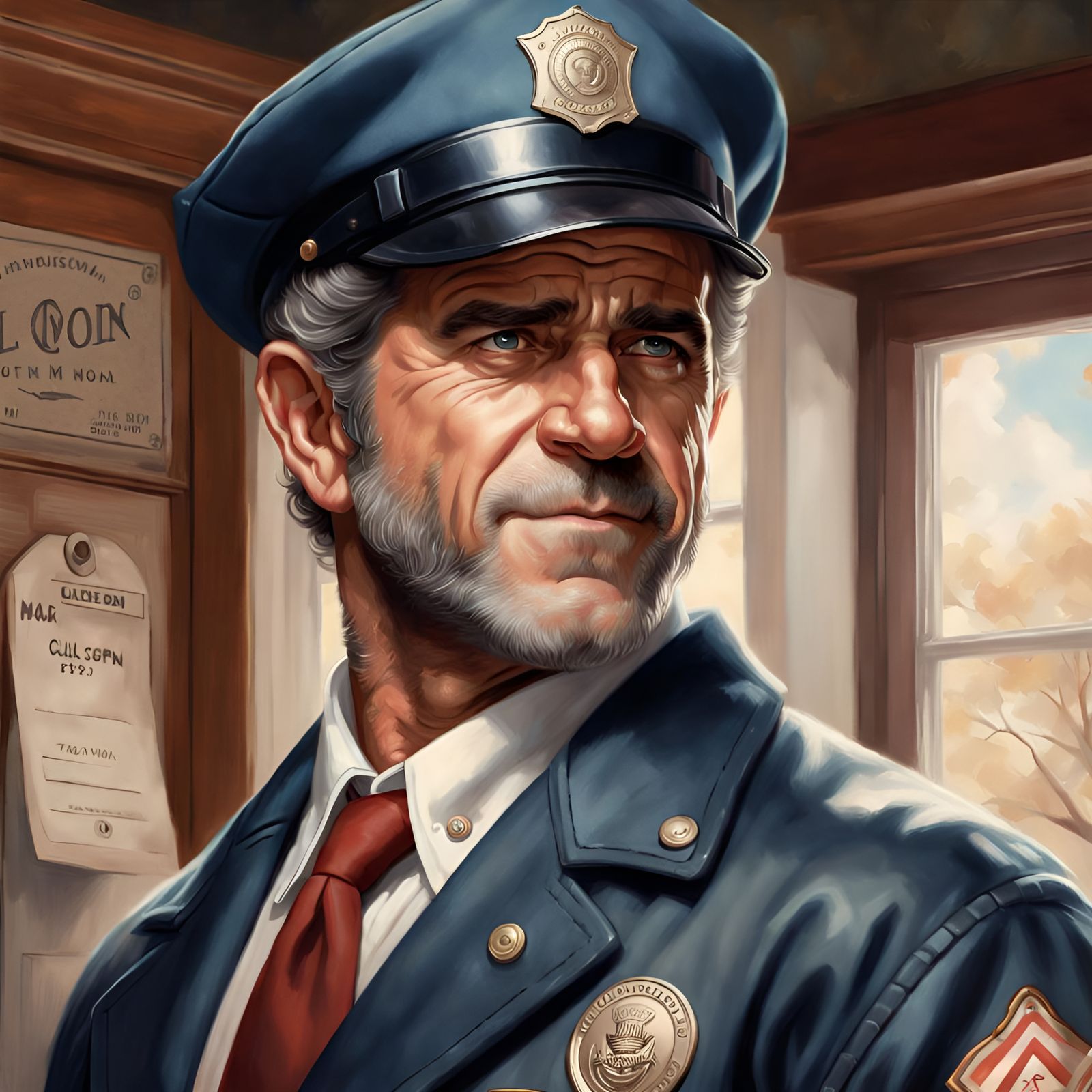 Mel Gibson as Mailman: Detailed Portrait