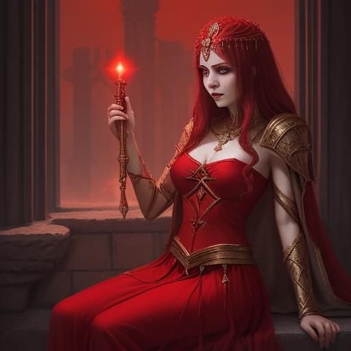 Red Lamia Priestess of Cybele