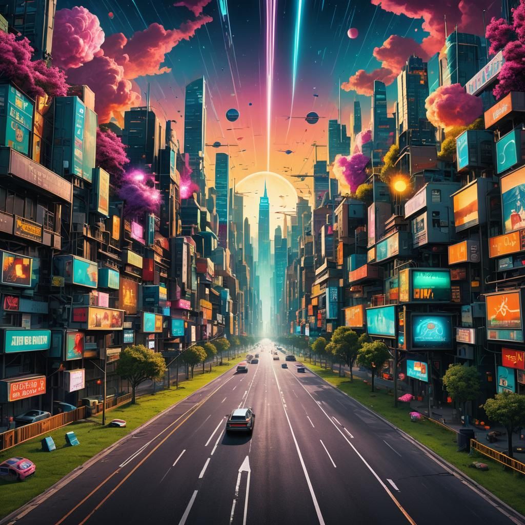 Luminescent City of Dreams: A Futuristic Vision