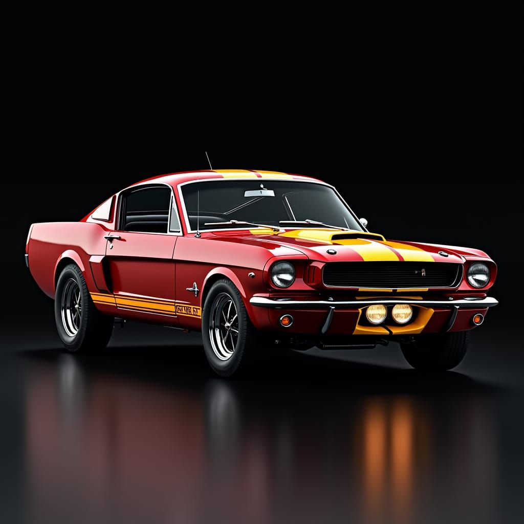 Classic Shelby GT 350 in Hyperrealistic Detail