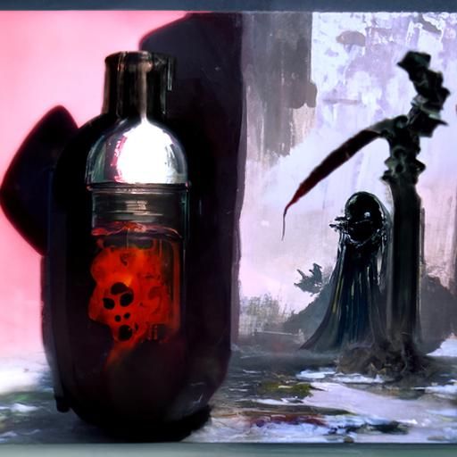 Sinister Poison Bottle Art by Greg Rutkowski