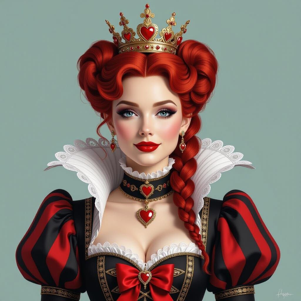 Queen of Hearts Detailed Matte Painting