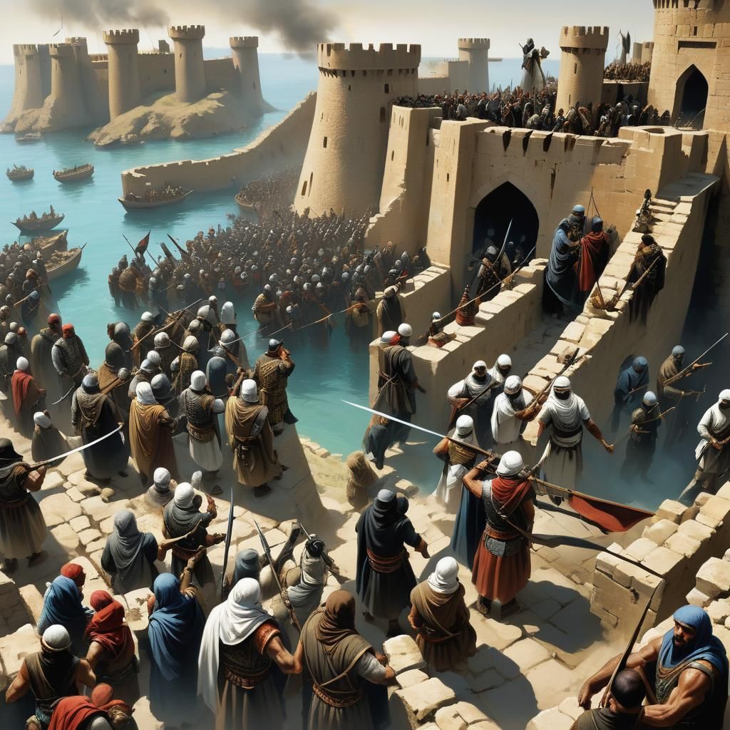 Persian Gulf Inhabitants Prepare for Battle