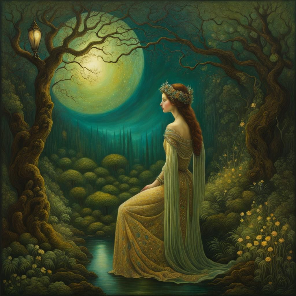 Assiduous Scene in Dark Victorian Style