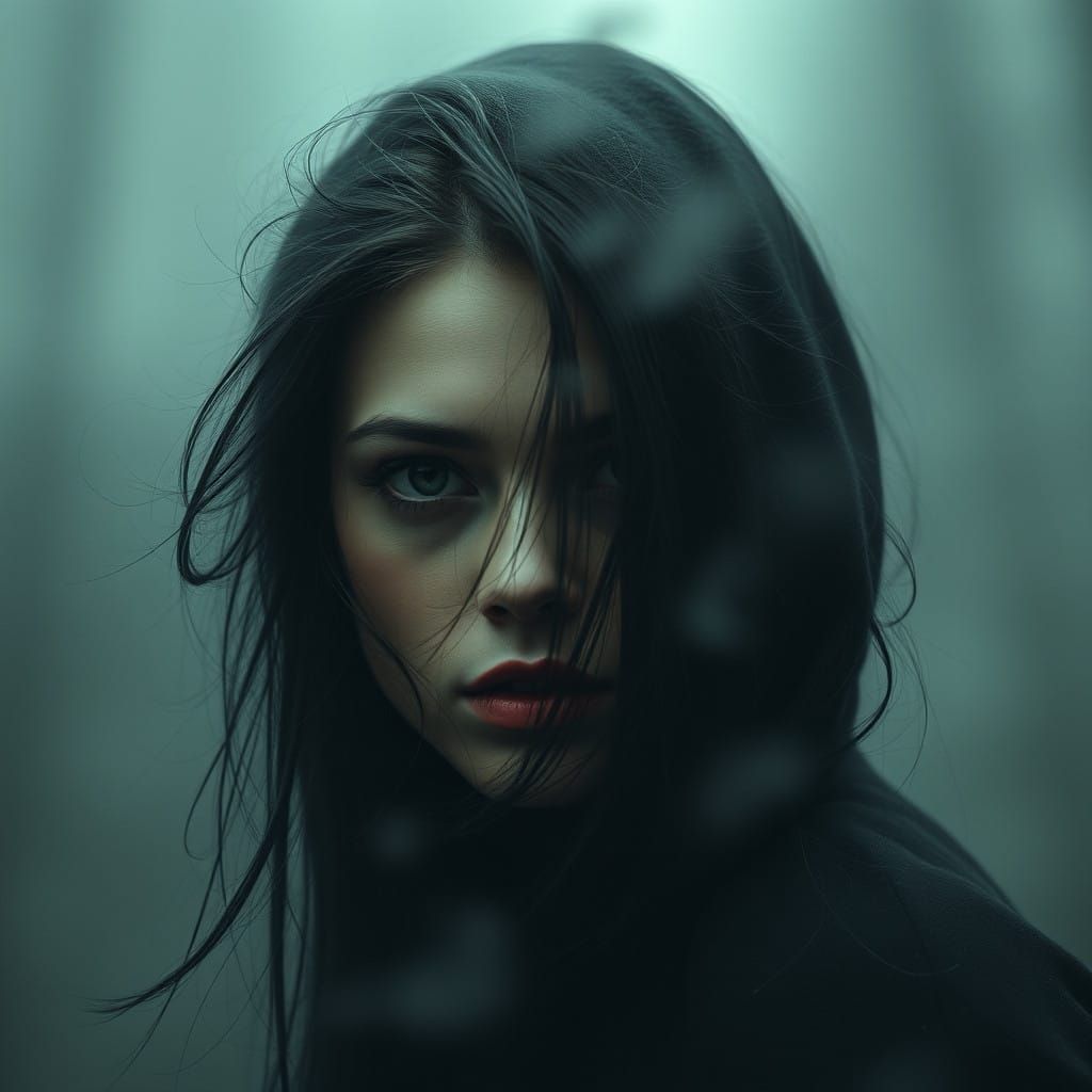 Ethereal Enchantress in Whispers of the Night