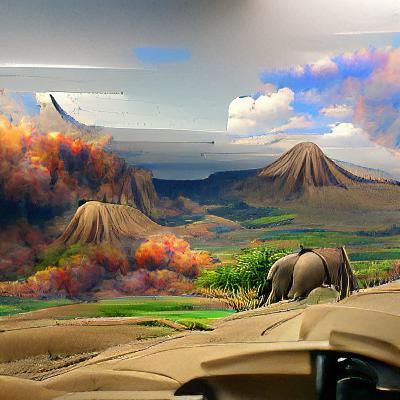 Safari Landscape in Detailed Matte Painting