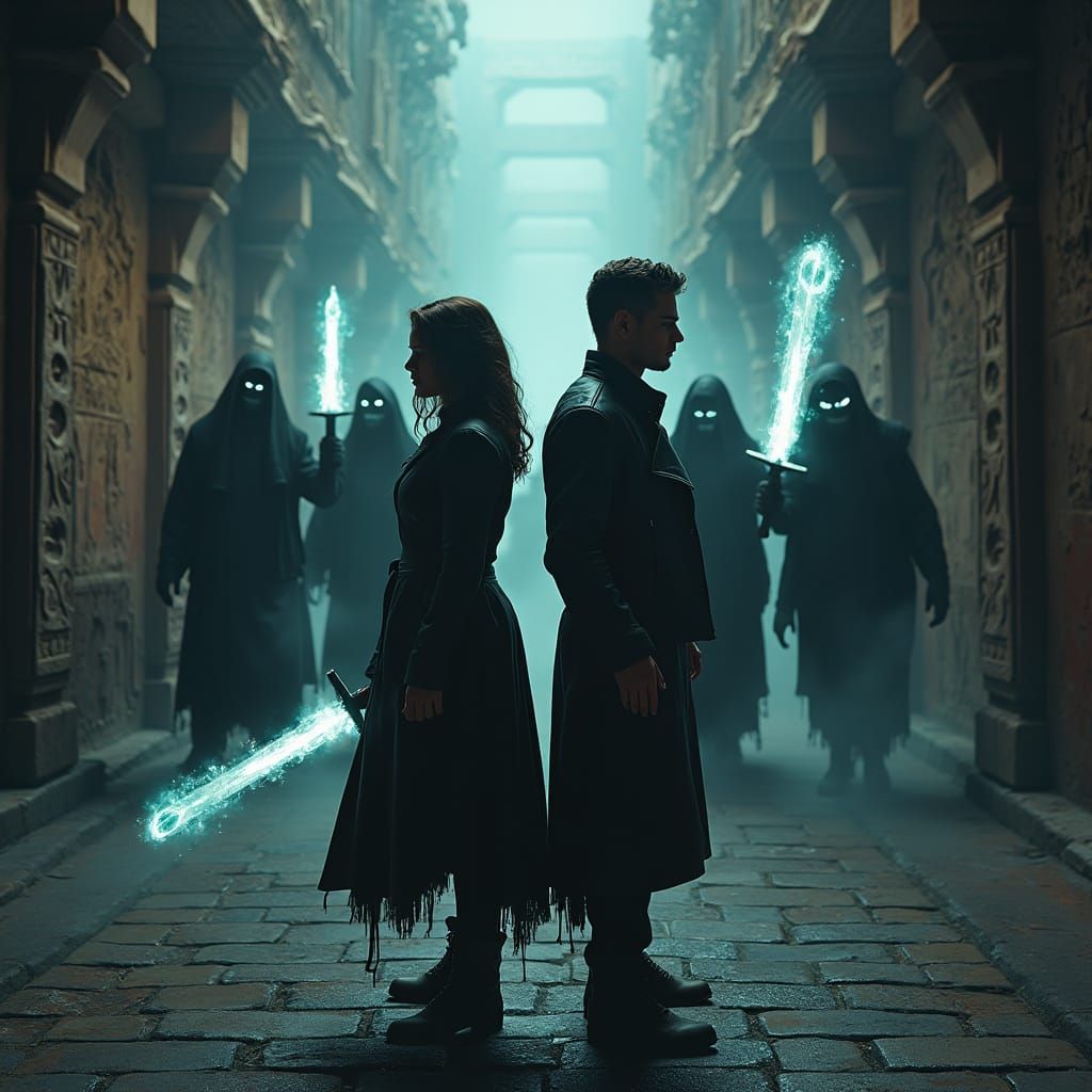 Mystical Alleyway Ambush: A Digital Matte Painting