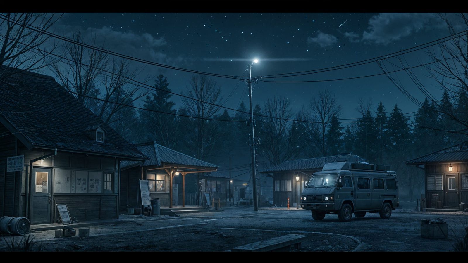 Breathtaking 8K Concept Art of a Military Base at Night