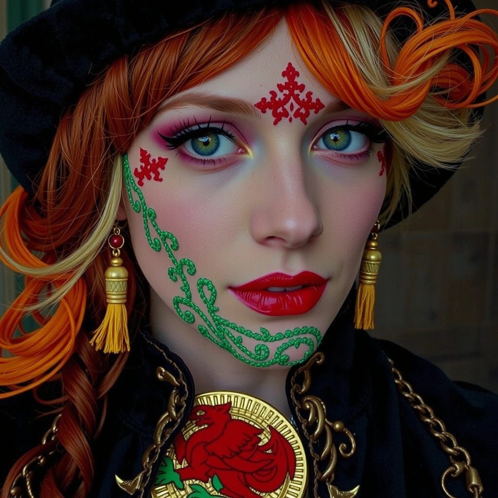 Intricate Swirls of Deep Red Hues