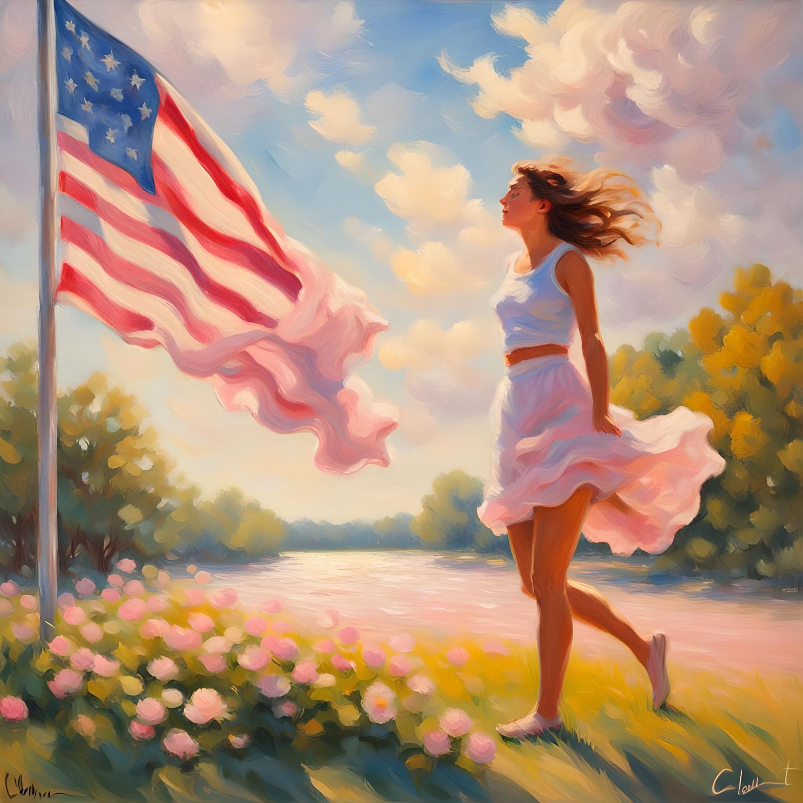 Windy City Dress Lift with Pink Underwear