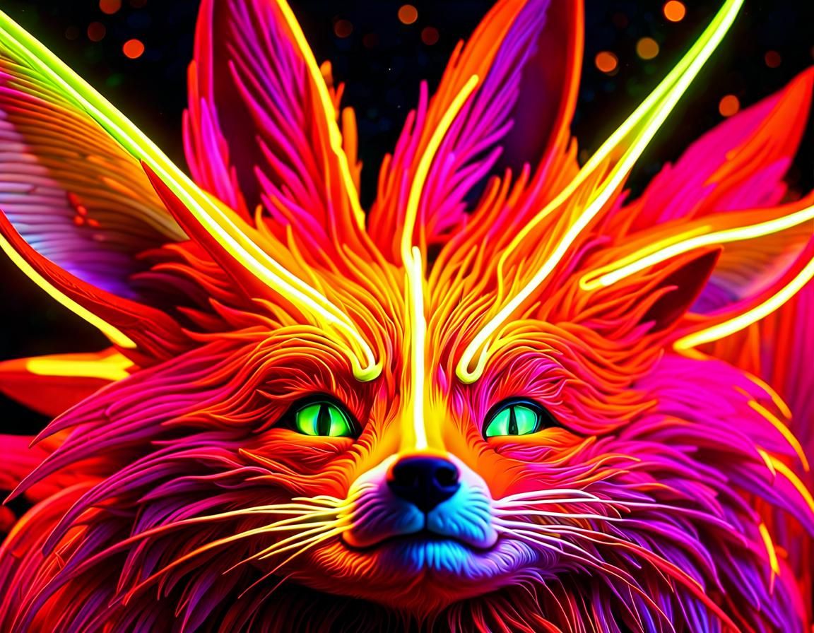 Fluorescent Fox Demon Lord 👀