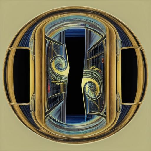 Surrealist Vortex in Endless Spiral