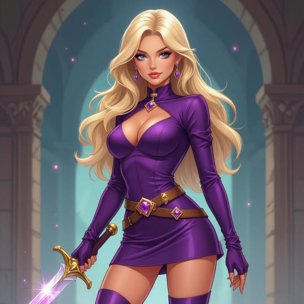 Amethyst Princess of Gem World: Comic Book Art