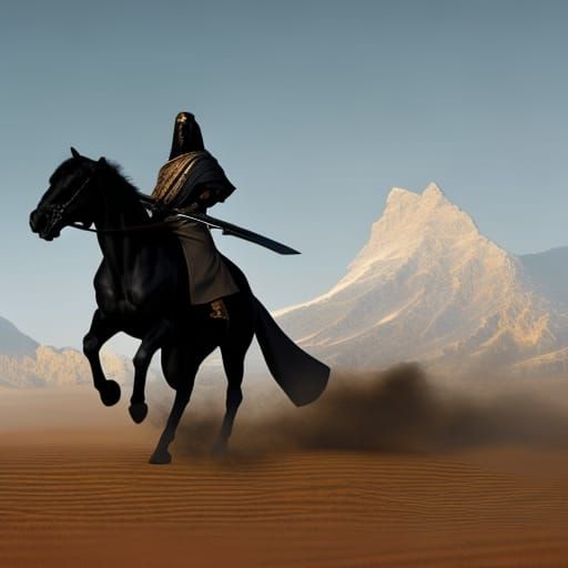Arabian Warrior on Horseback