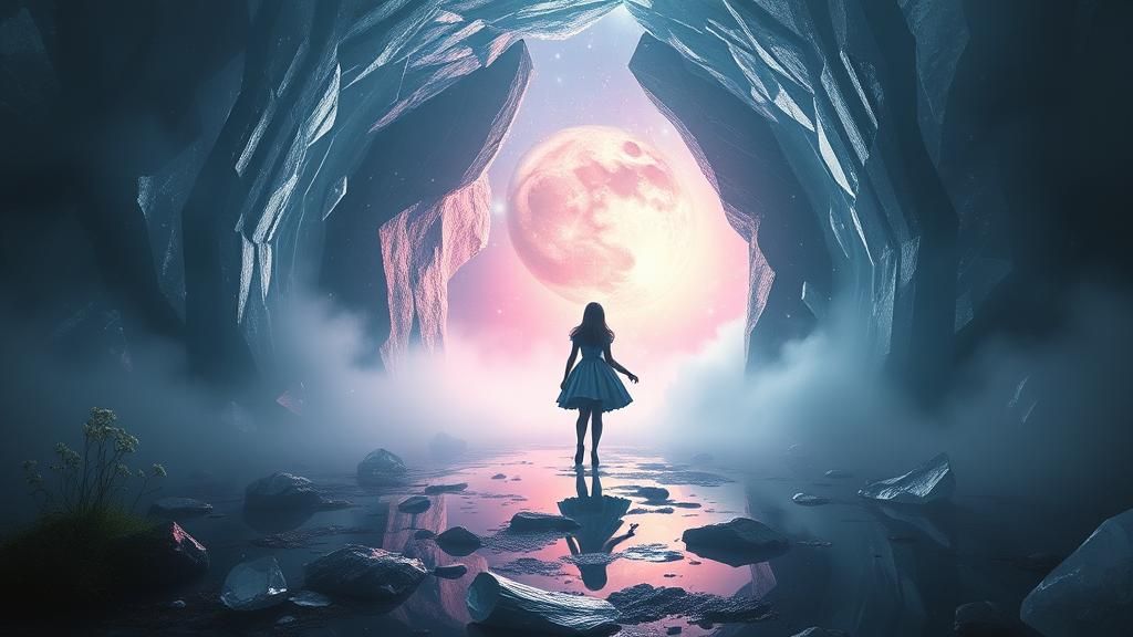 Alice's Crystalline Cubist Portal to an Alien World