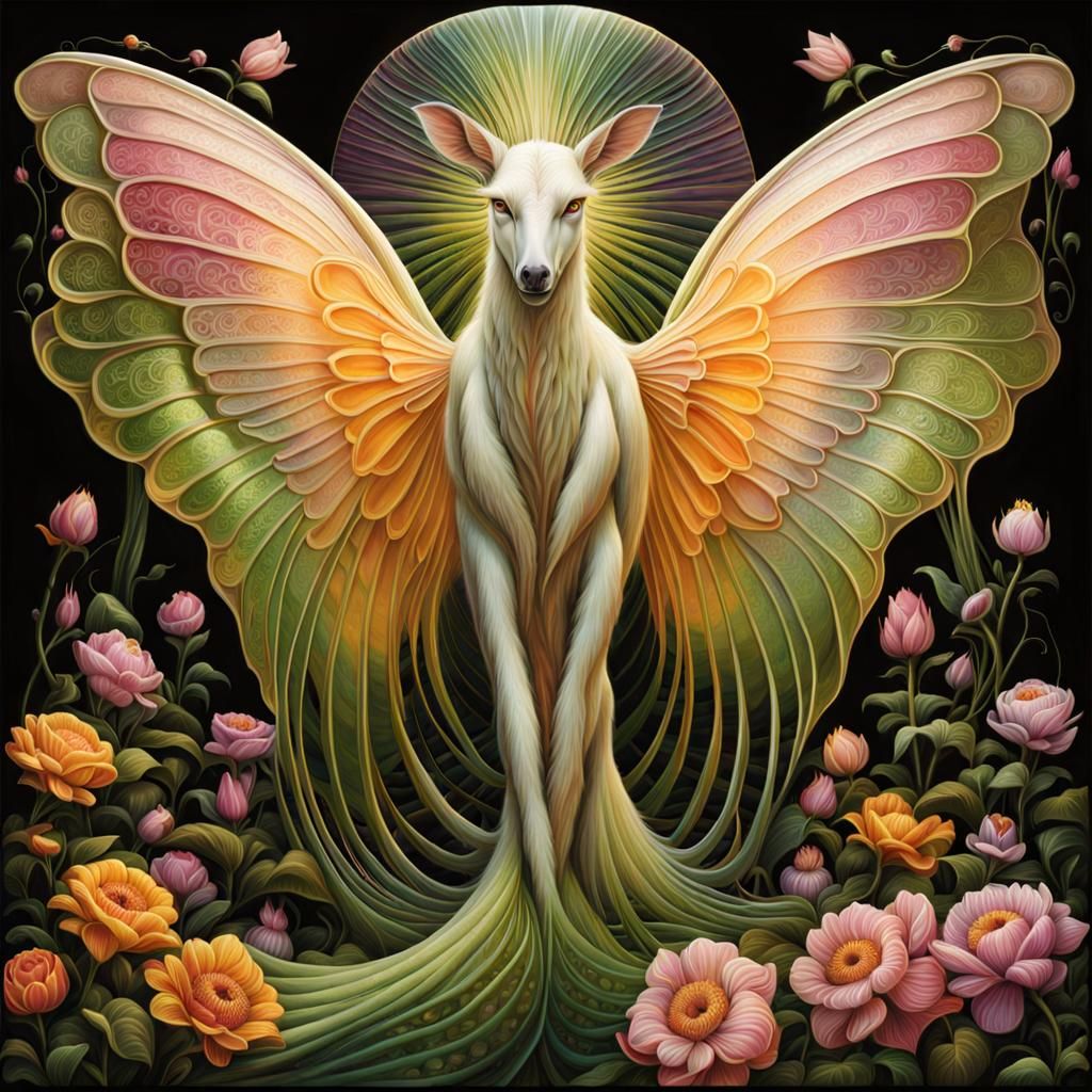 Istradefylline: Mythical Creature with Translucent Wings