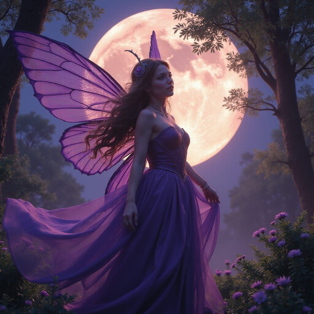 Titania, Summer Night's Dream, in Dark Fantasy Style