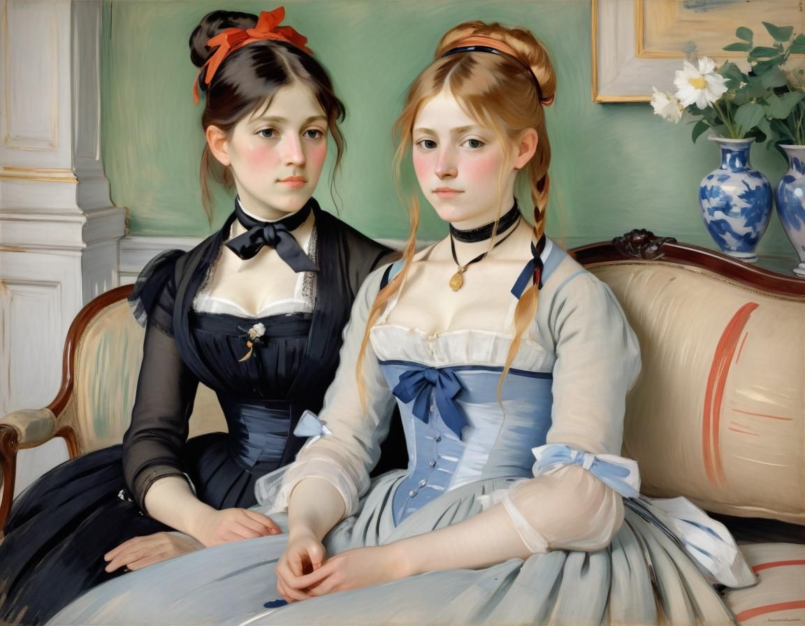 Impressionist Painting in the Style of the Grand Dames