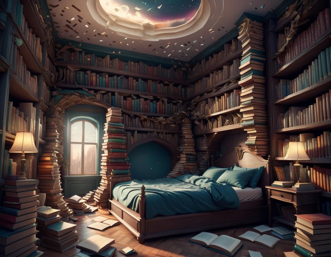 Bedroom of Books and Dreams