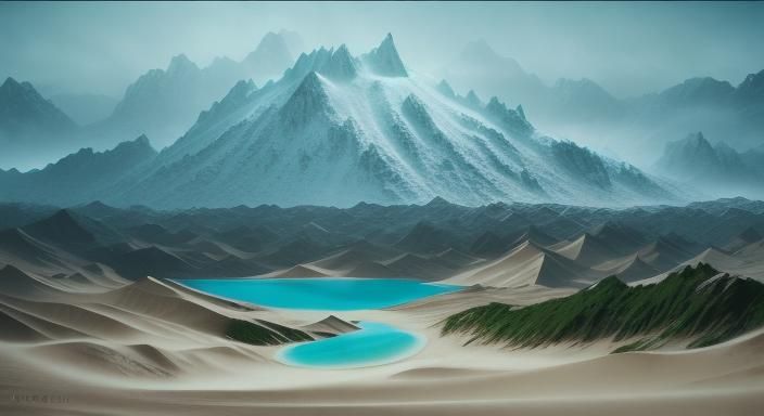 Epic Fantasy Landscape with Varied Terrain