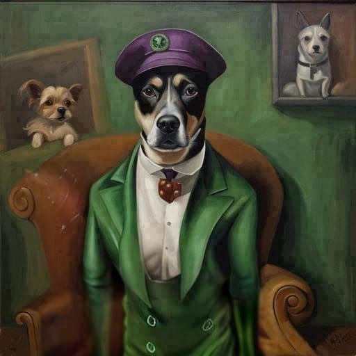 The Riddler as a Playful Dog