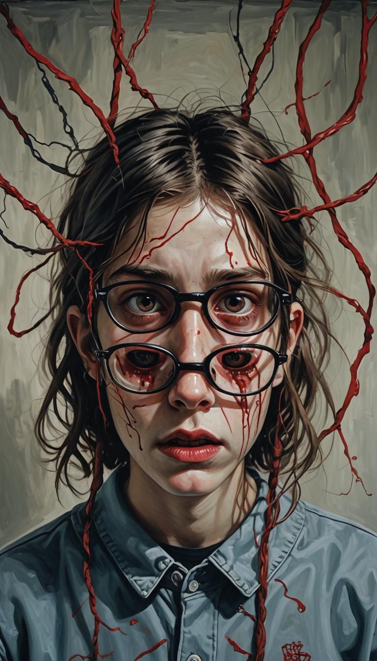 Disturbing VR Nightmare in Dark Dystopian Art