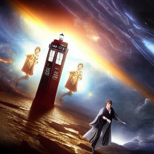 Epic Time Lord Digital Matte Painting