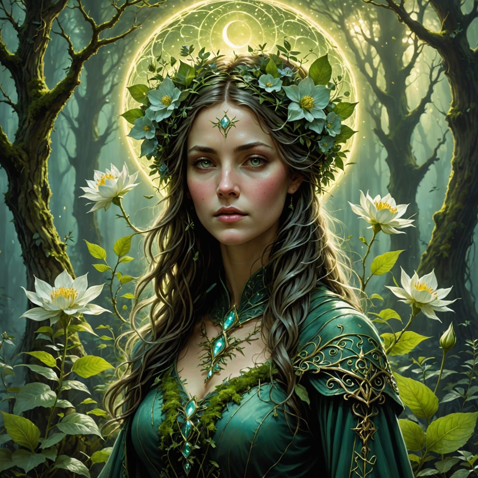 Mystic Green Fairy in Mossy Mystic Grove