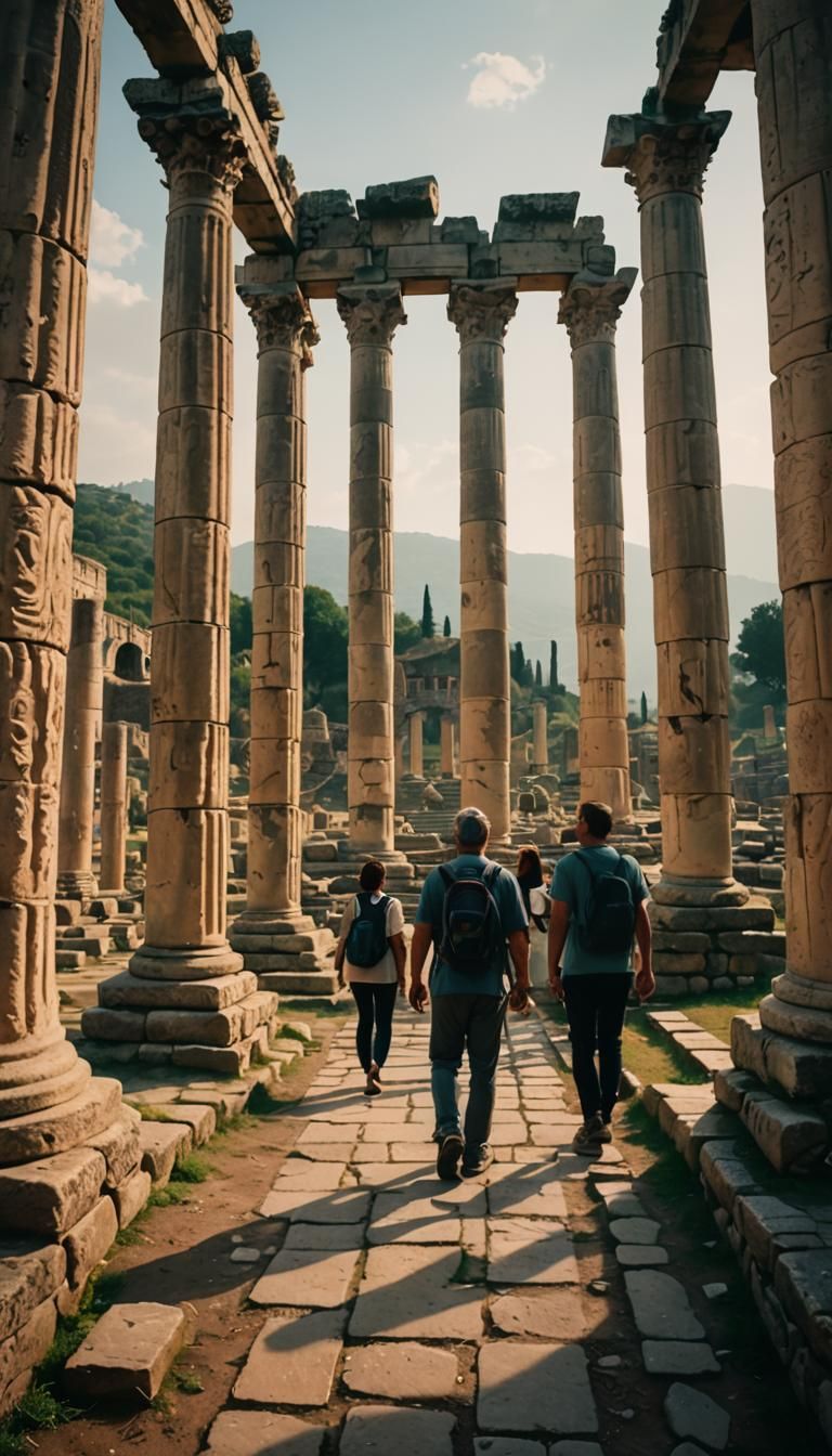 Temple of Artemis Ruins: Cinematic Film Still