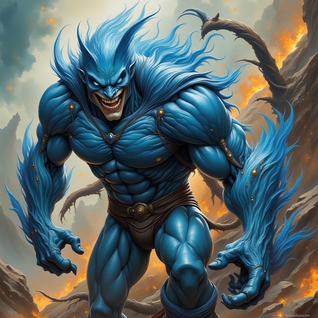 Blue Avenger Character Portrait