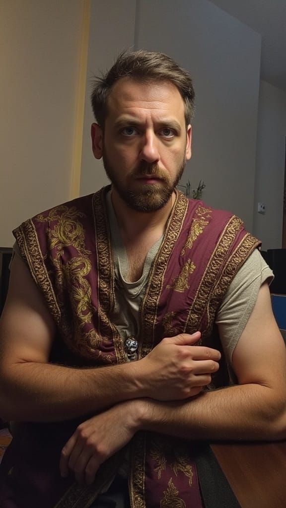 Tiberius Monedula in Ancient Roman Garb