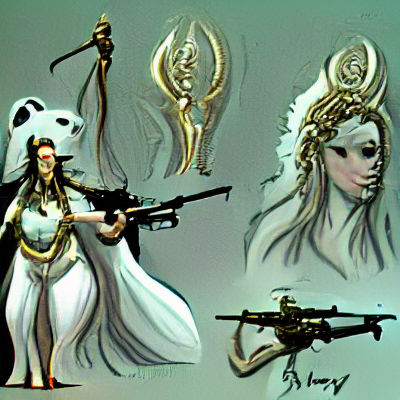 Ivory-Armed Goddess: A Modern Sculpture Concept