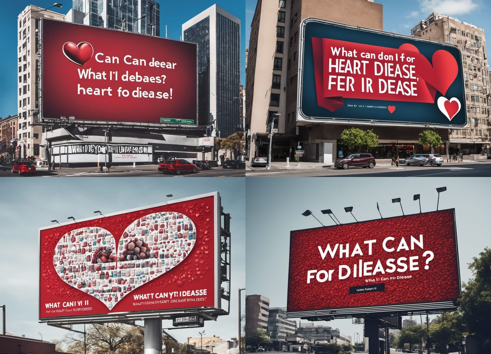 Informative Billboard Asks About Heart Disease