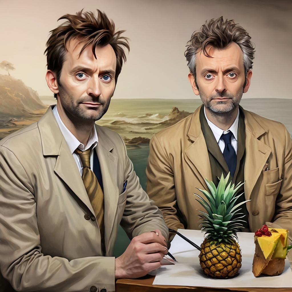 Doctors Who Art Zoom Call: Tennant and Sheen