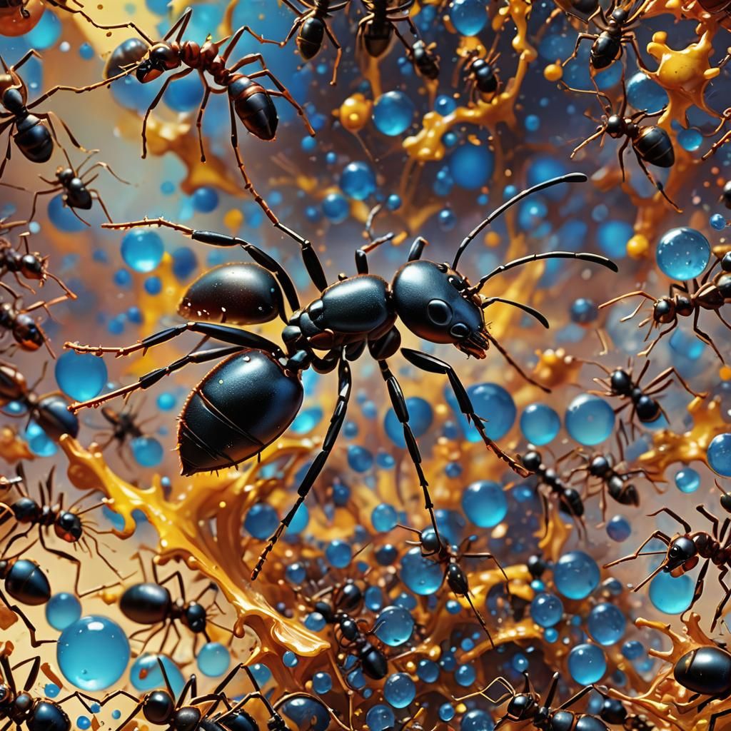 Hyperrealistic Ant World Concept Art