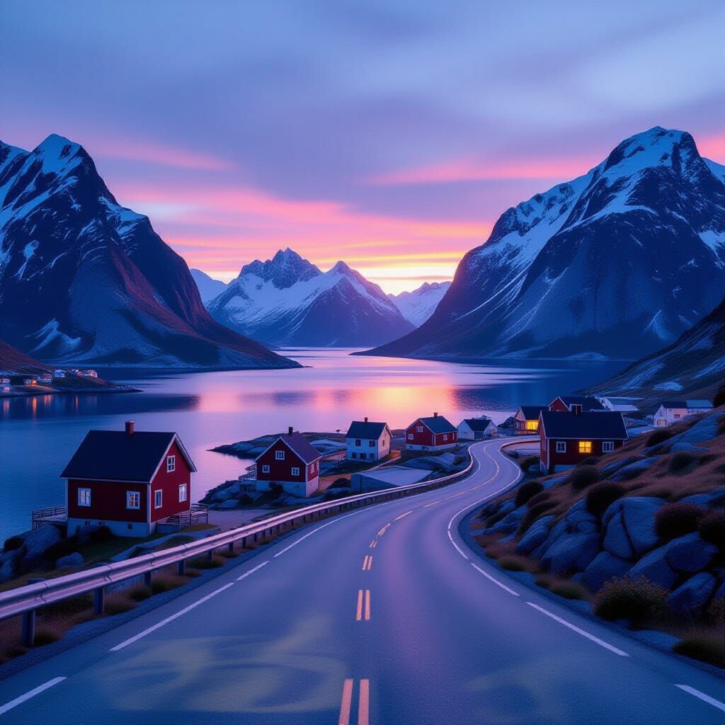 Lofoten Islands Road Trip in Summer Midnight Sun