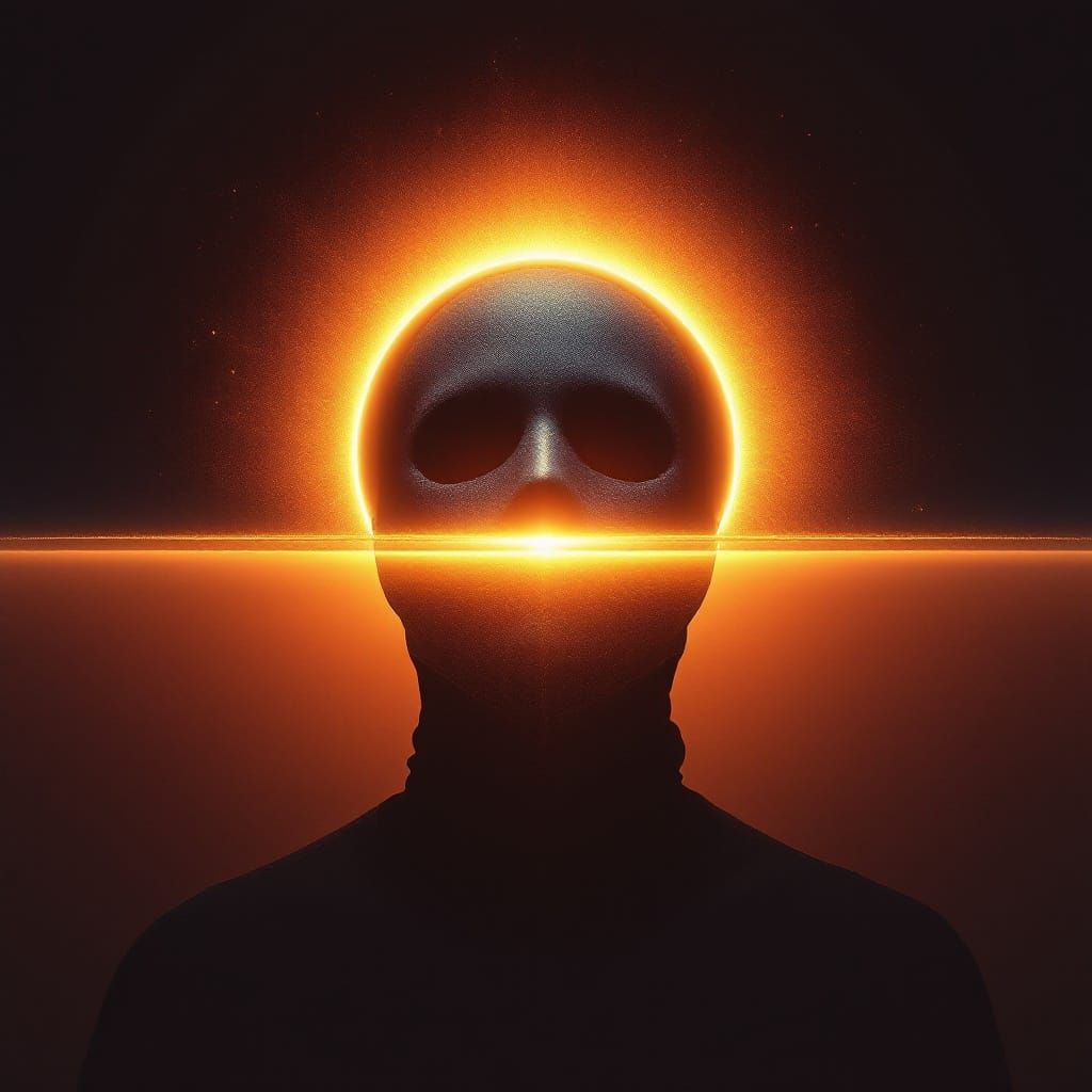 Cosmic Figure at Eclipse's Edge