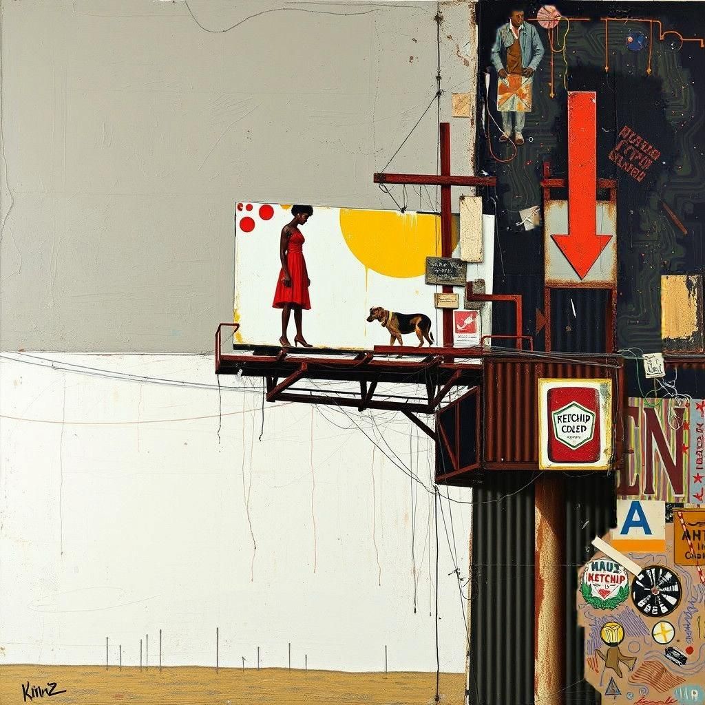 Abstract Delusions: Maximalist Mixed-Media Construction