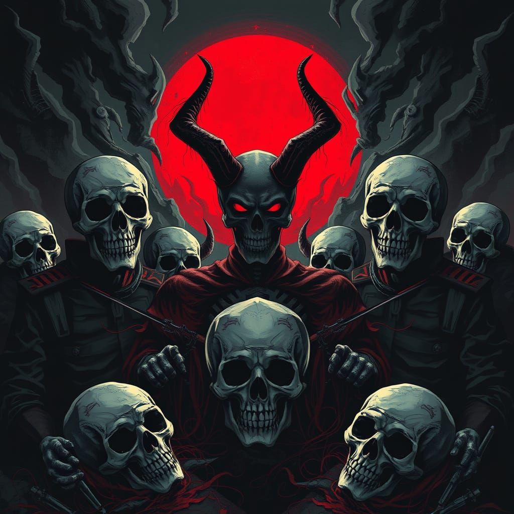 Macabre Military Skulls and Skeletons in Sci-Fi Fantasy