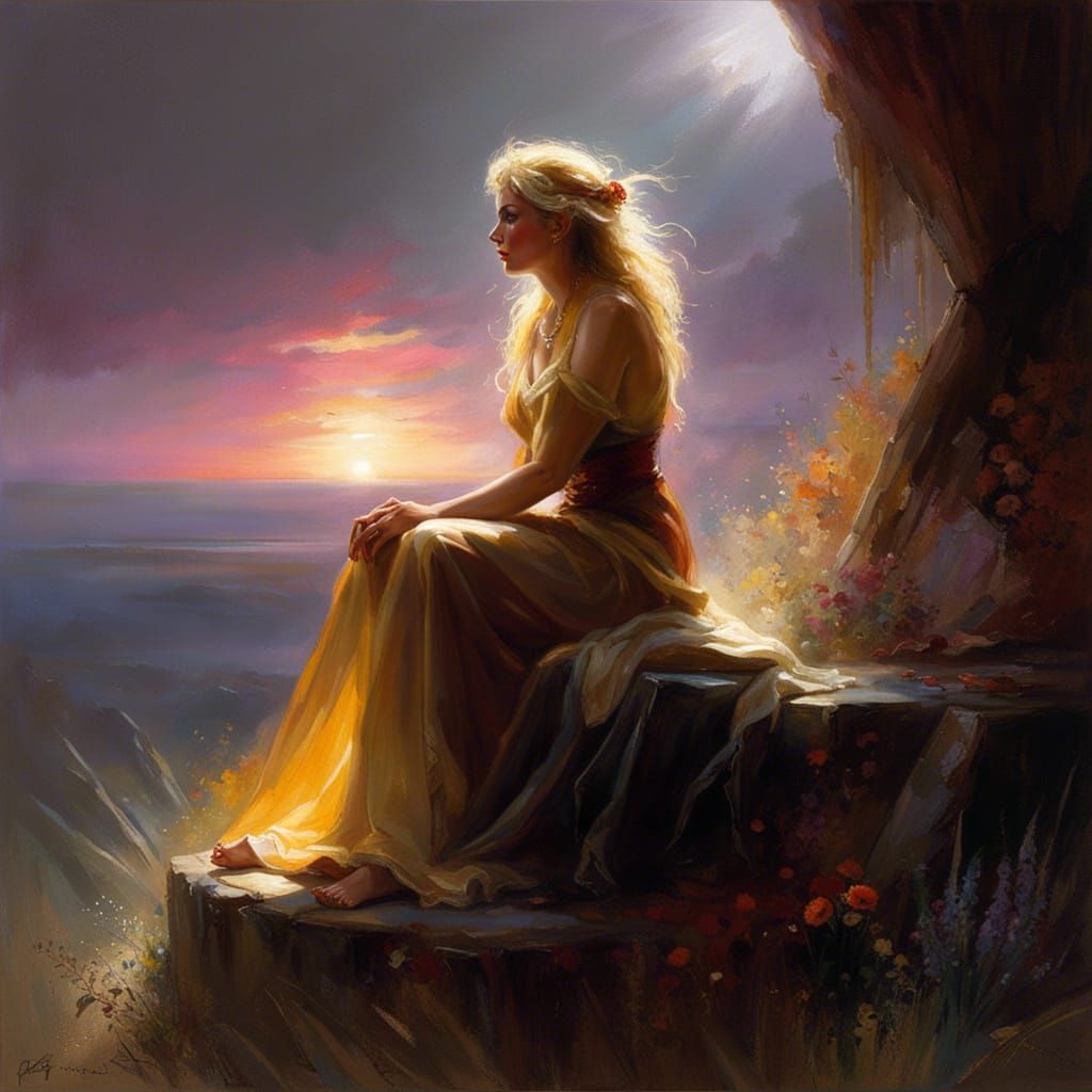 Ethereal Dawn: Concept Art in Detailed Style