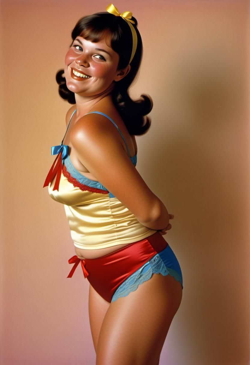 Curvy Woman in Underwear, Art Frahm Illustration