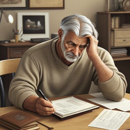 Elderly Clippy in Warm Oil Painting