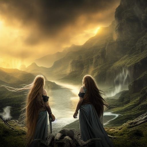 God Twins with Water and Wind Powers