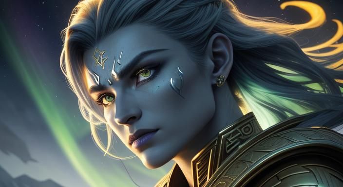 Villainous Cryptonian Warrior Woman in Detailed 3D Art