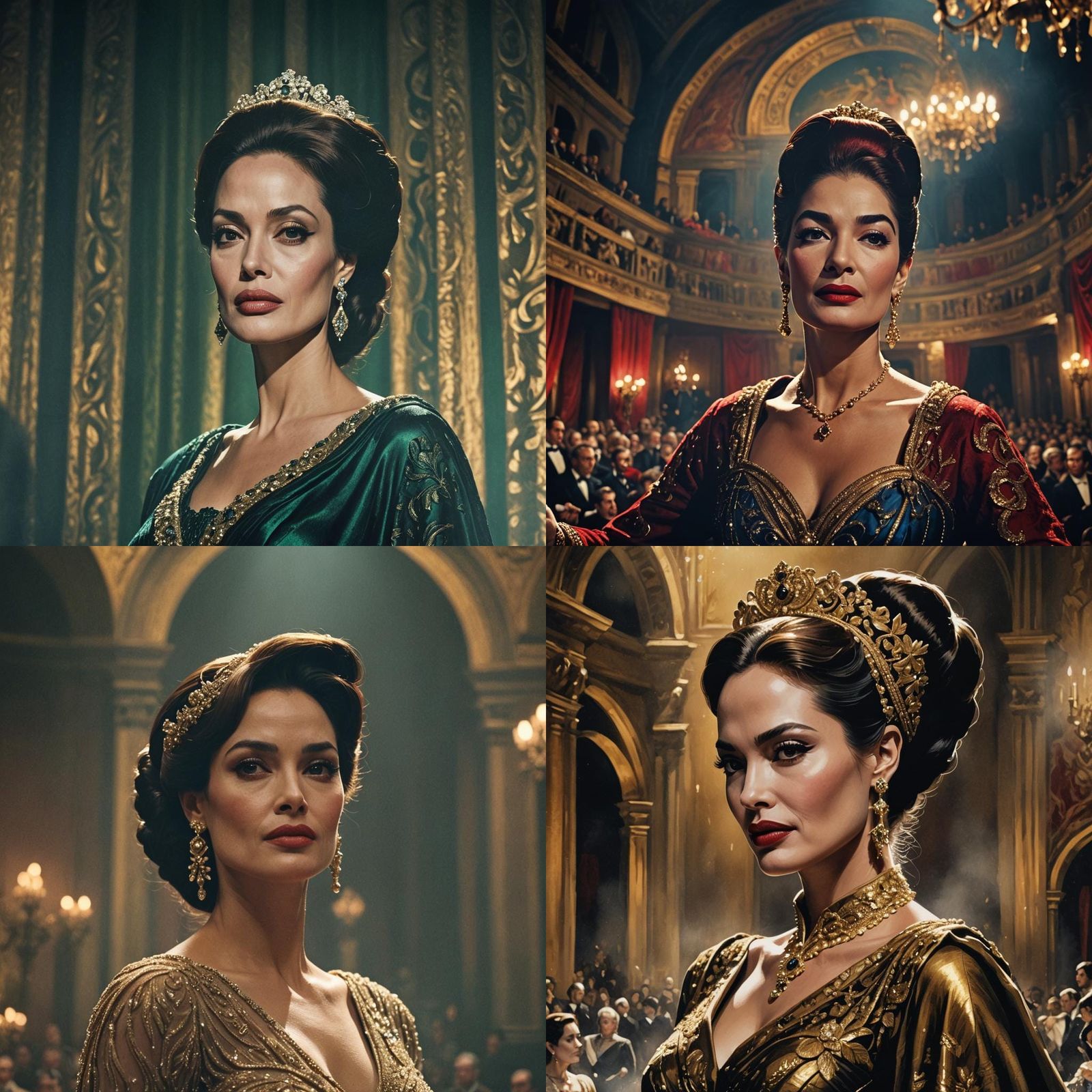 angelina jolie in her role as maria callas in the new movie ...
