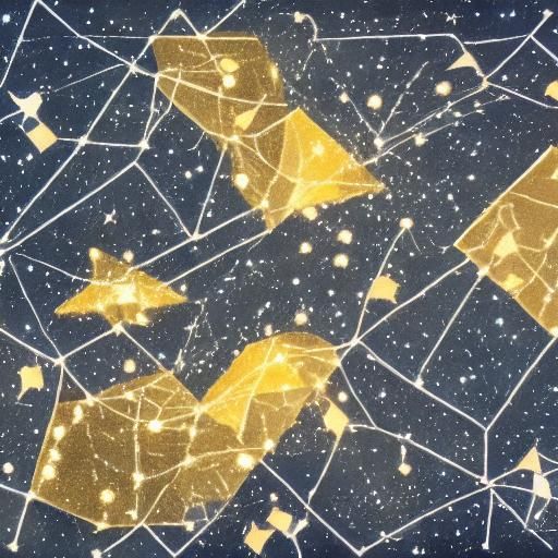 Celestial Constellations in the Night Sky