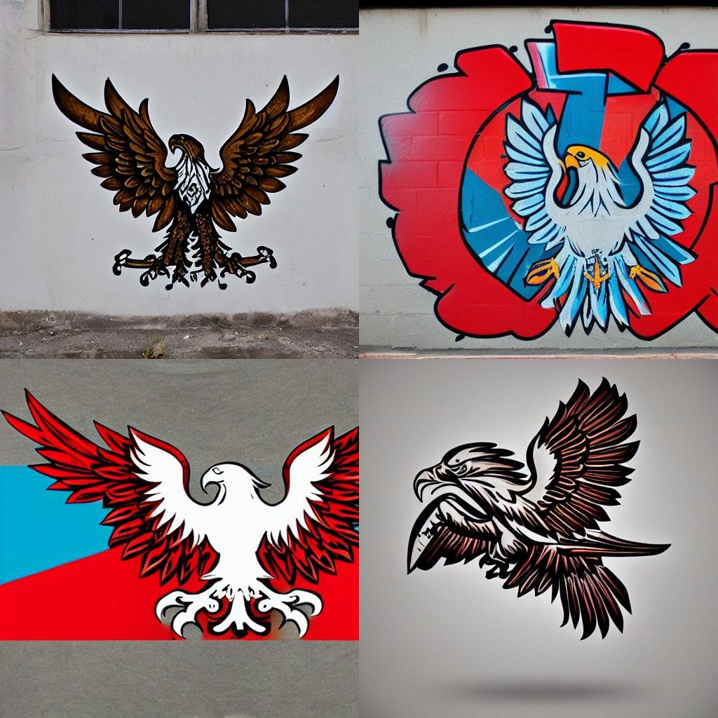Polish Eagle Graffiti Art