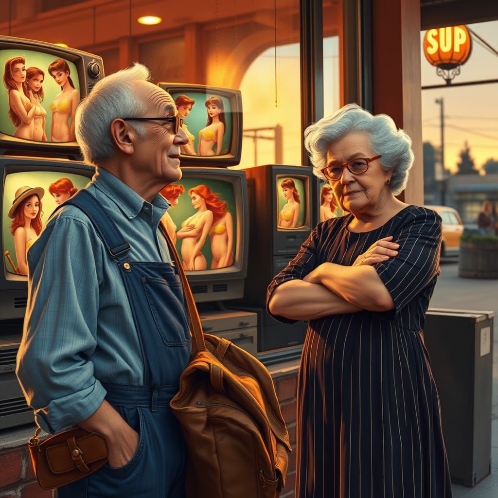 Gentle Old Man Longs for Vintage Glamour